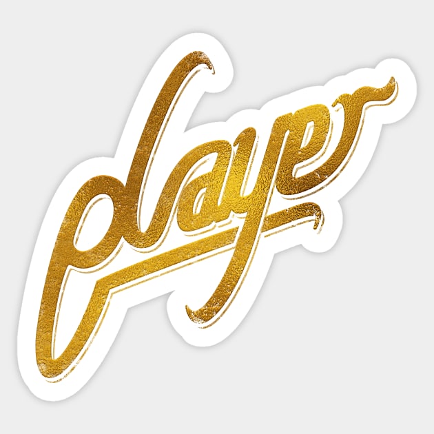 Solid Gold Player Sticker by WornToDeath